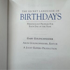 The Secret Language of Birthdays Hardcover Book‎